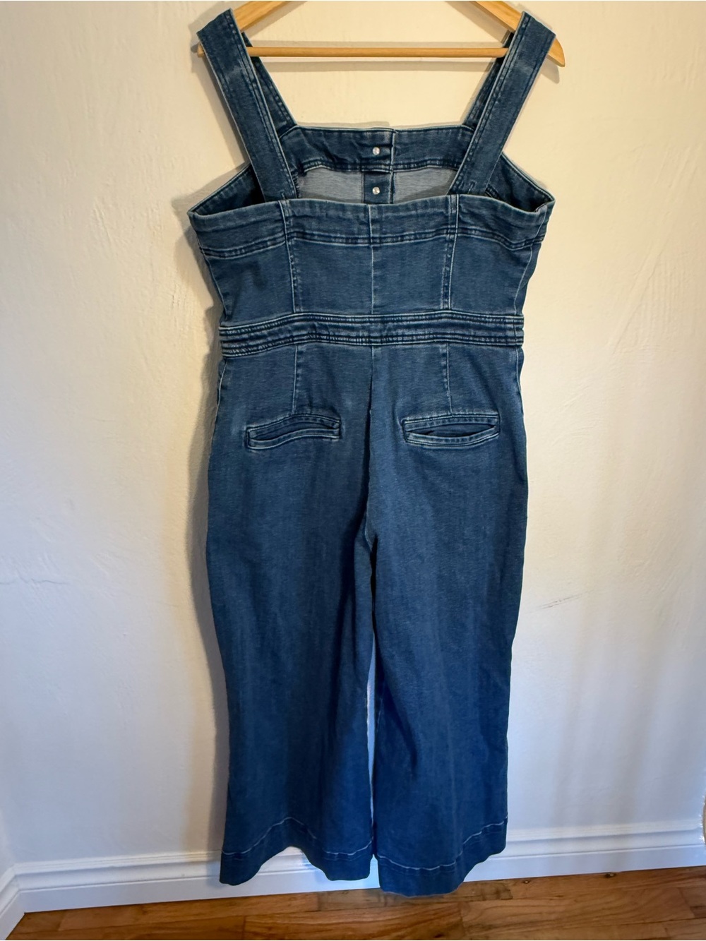 Maeve Anthropologie The Collette Portside Denim Overall Jumpsuit - Picture 5 of 9